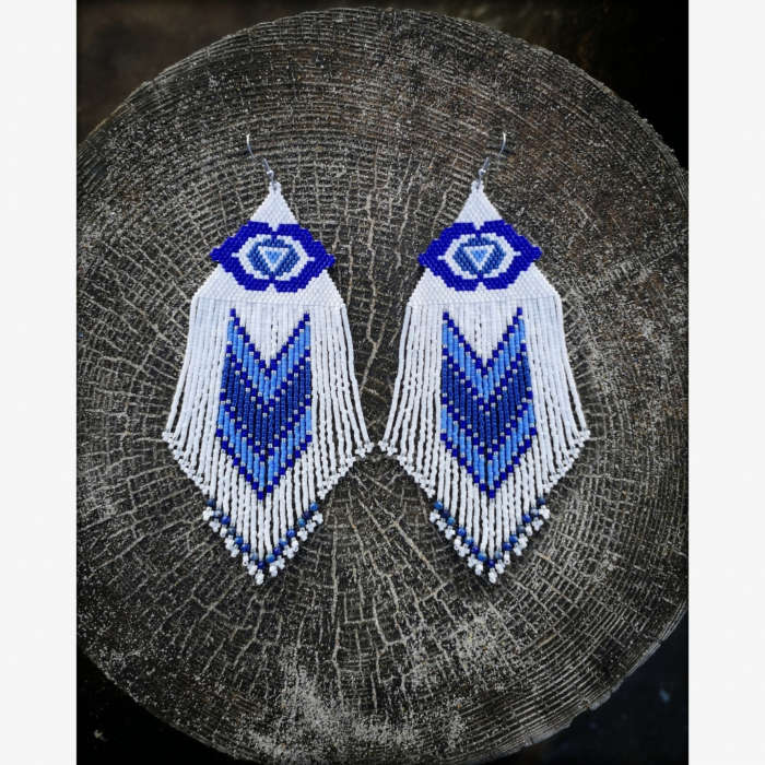 Ajna Third Eye Chakra Earrings with Lapis Lazuli